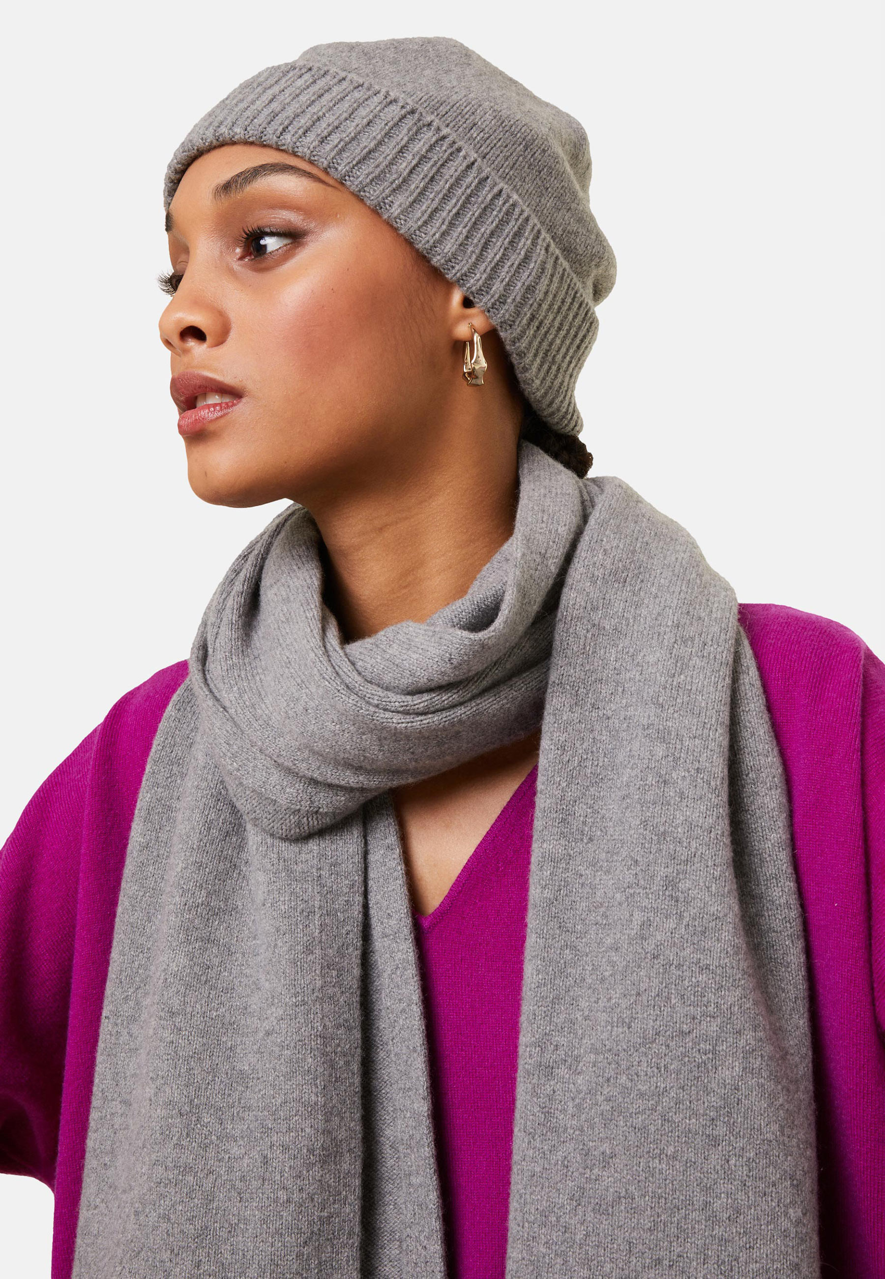 Bonnet unisexe en cachemire et laine recyclés - Gad