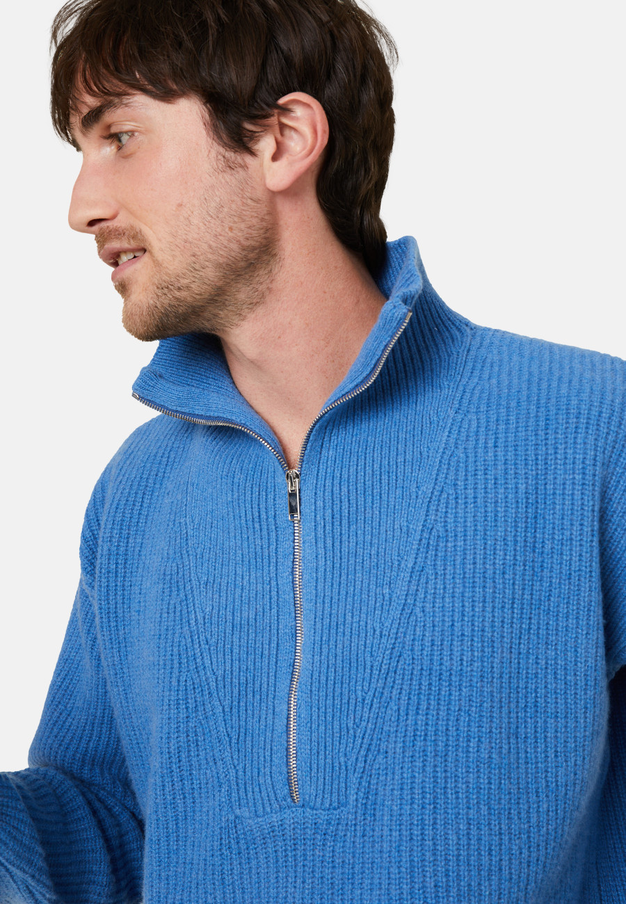 Cashmere-blend turtleneck sweater - French