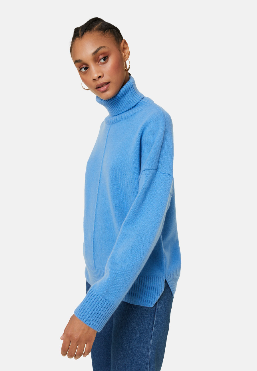 Turtleneck sweater with cashmere slits - Adena