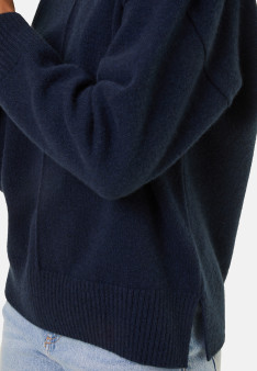 Turtleneck sweater with cashmere slits - Adena