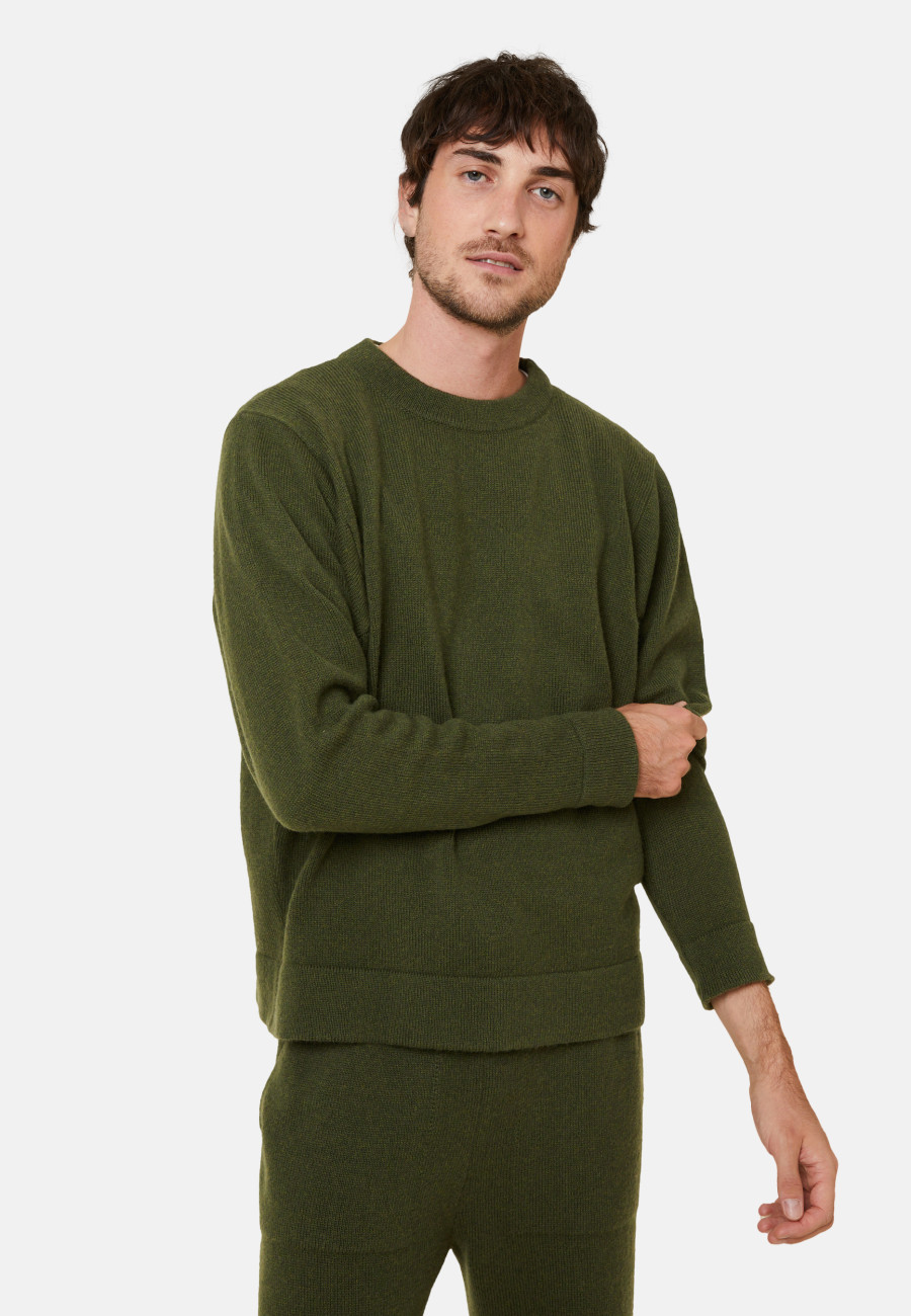 Wool and cashmere round neck sweater - Fado