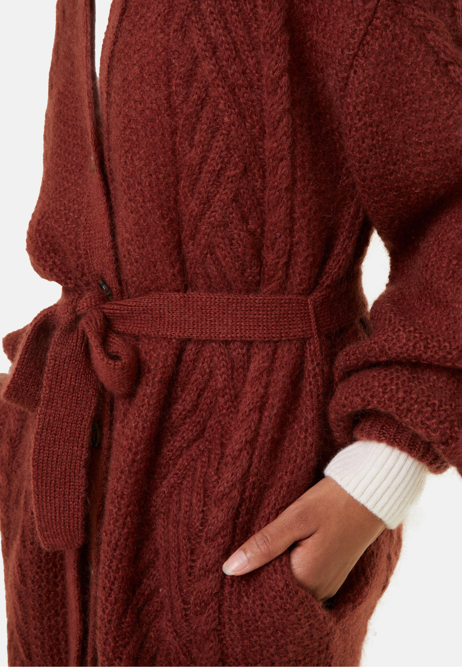 Balloon sleeve buttoned mohair coat - Galilee