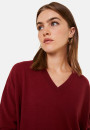 Loose sweater with V-neck slits in cashmere - Alienor