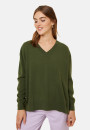 Loose sweater with V-neck slits in cashmere - Alienor