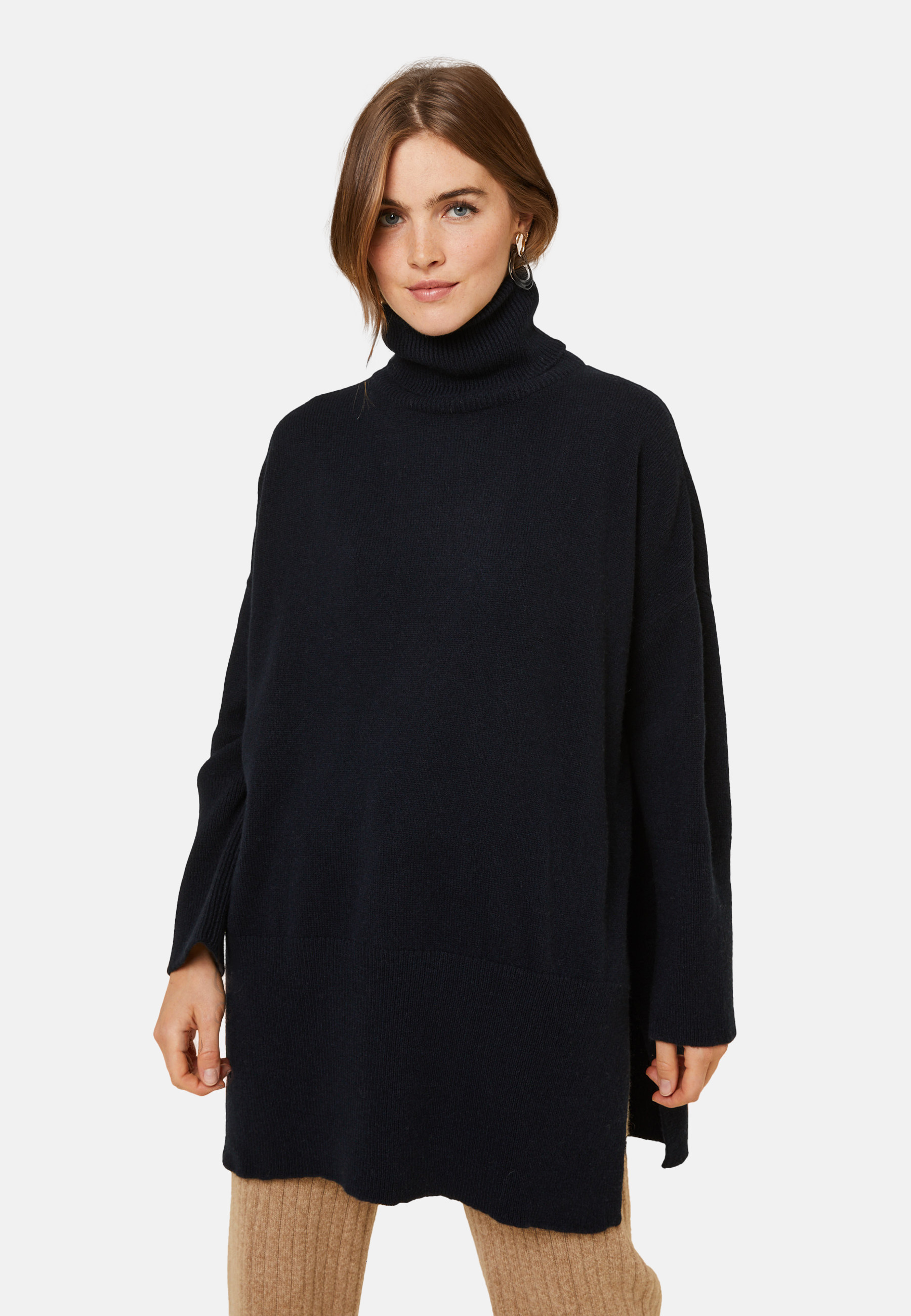 Long loose sweater in wool and cashmere - Galicia