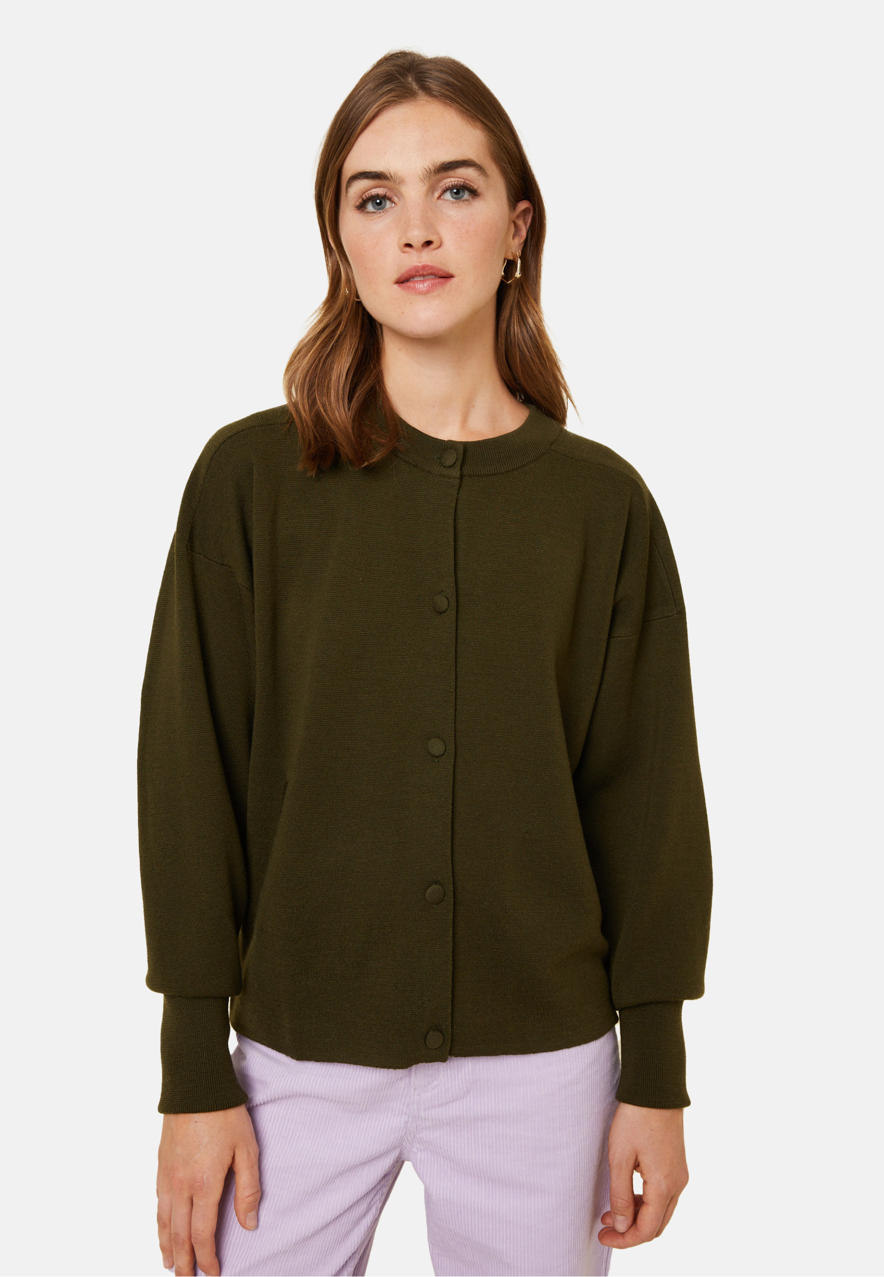 Buttoned jacket with pockets in merino wool - Gaspard