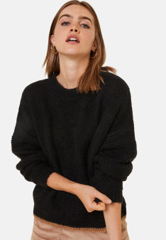 Pull ample bicolore en mohair - Gaby