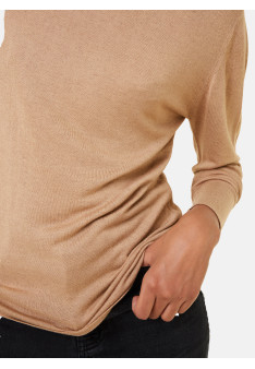 Bamboo cashmere turtleneck t-shirt - Aerio