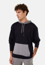 Hooded hoodie with pockets in wool and Fil lumière - Flavien