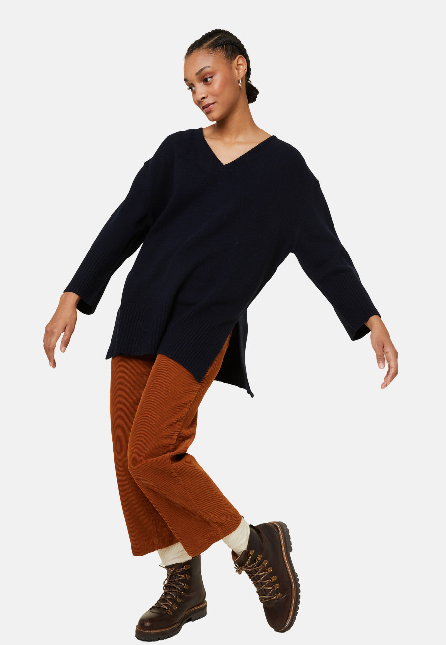 Suéter Cashmere Blend com fenda solta - Darius