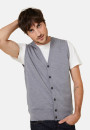 Sleeveless vest with logo in merino wool - Ernardo