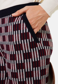 Pantalon à motifs en laine mérinos - Gill