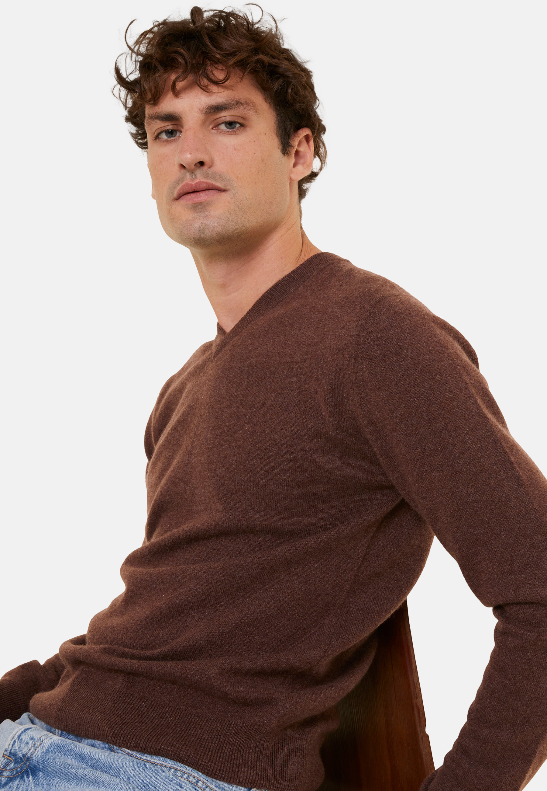 Cashmere V-neck sweater - Evann