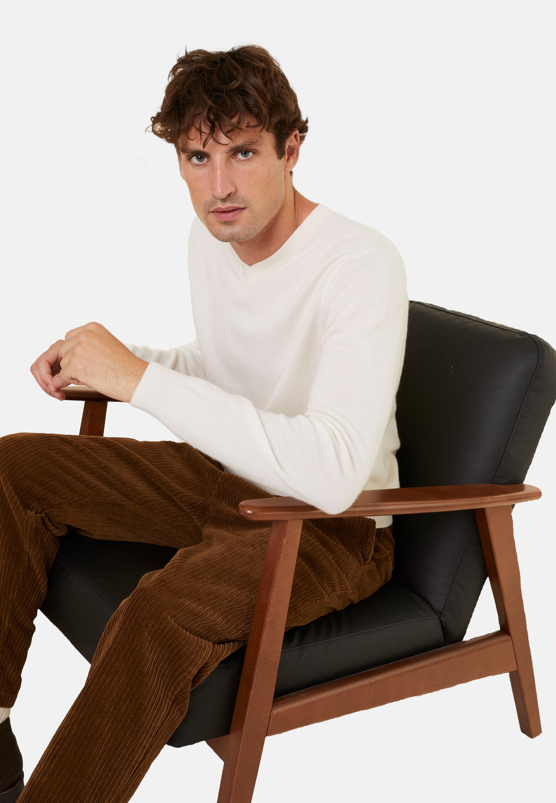 Cashmere V-neck sweater - Evann