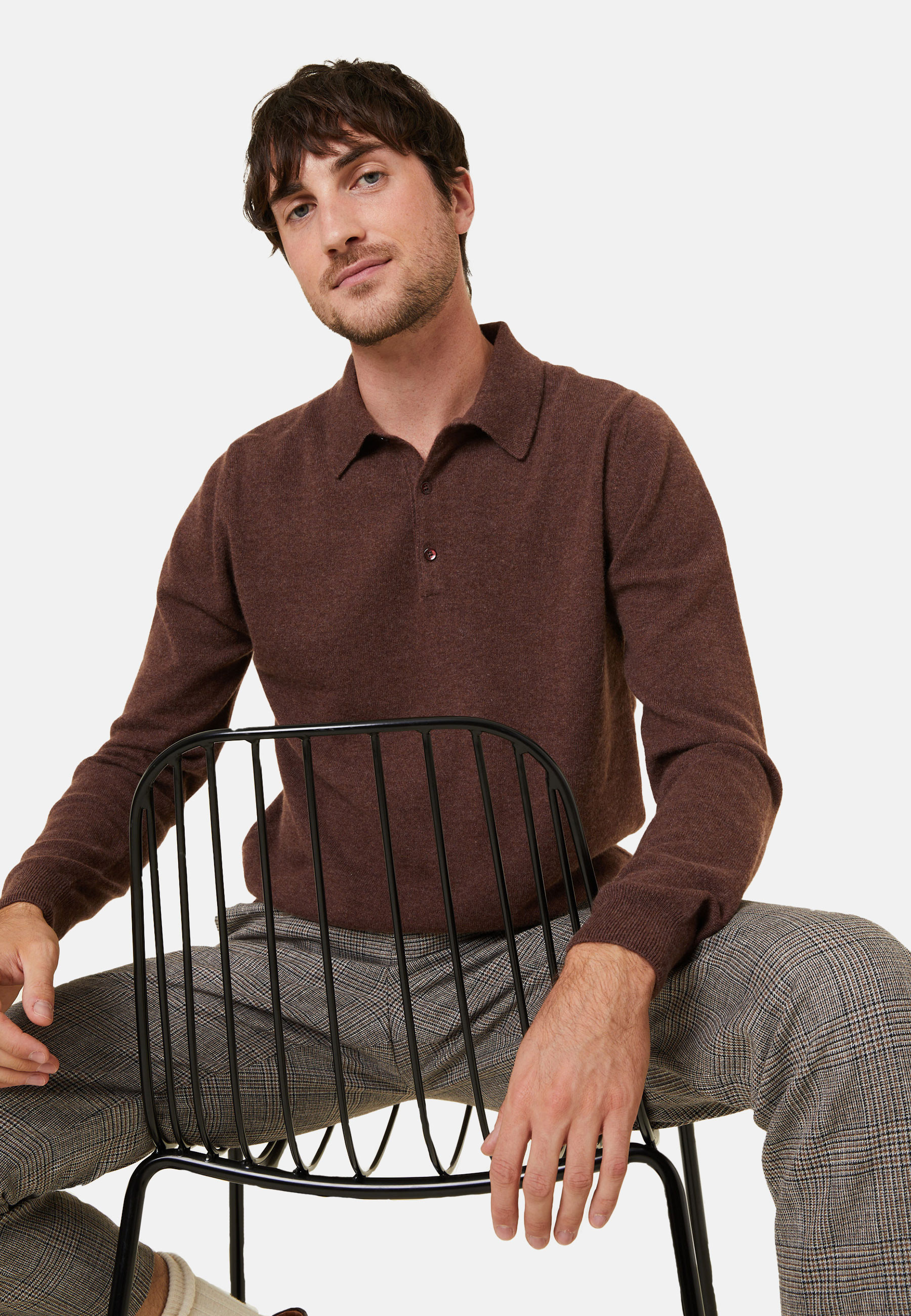 Pull col polo en cachemire - Emerson