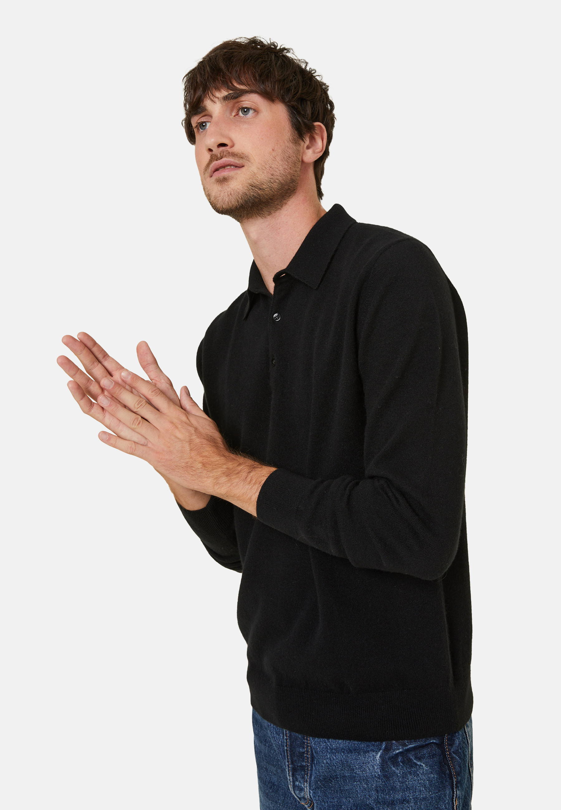 Pull col polo en cachemire - Emerson