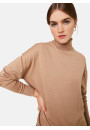 Merino wool turtleneck sweater with slits - Amy