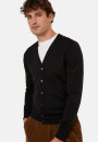 Buttoned vest with logo in merino wool - Etienne