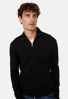 Gilet zippé avec logo en laine mérinos - Estian 7870 ecureuil - 92 Rouille