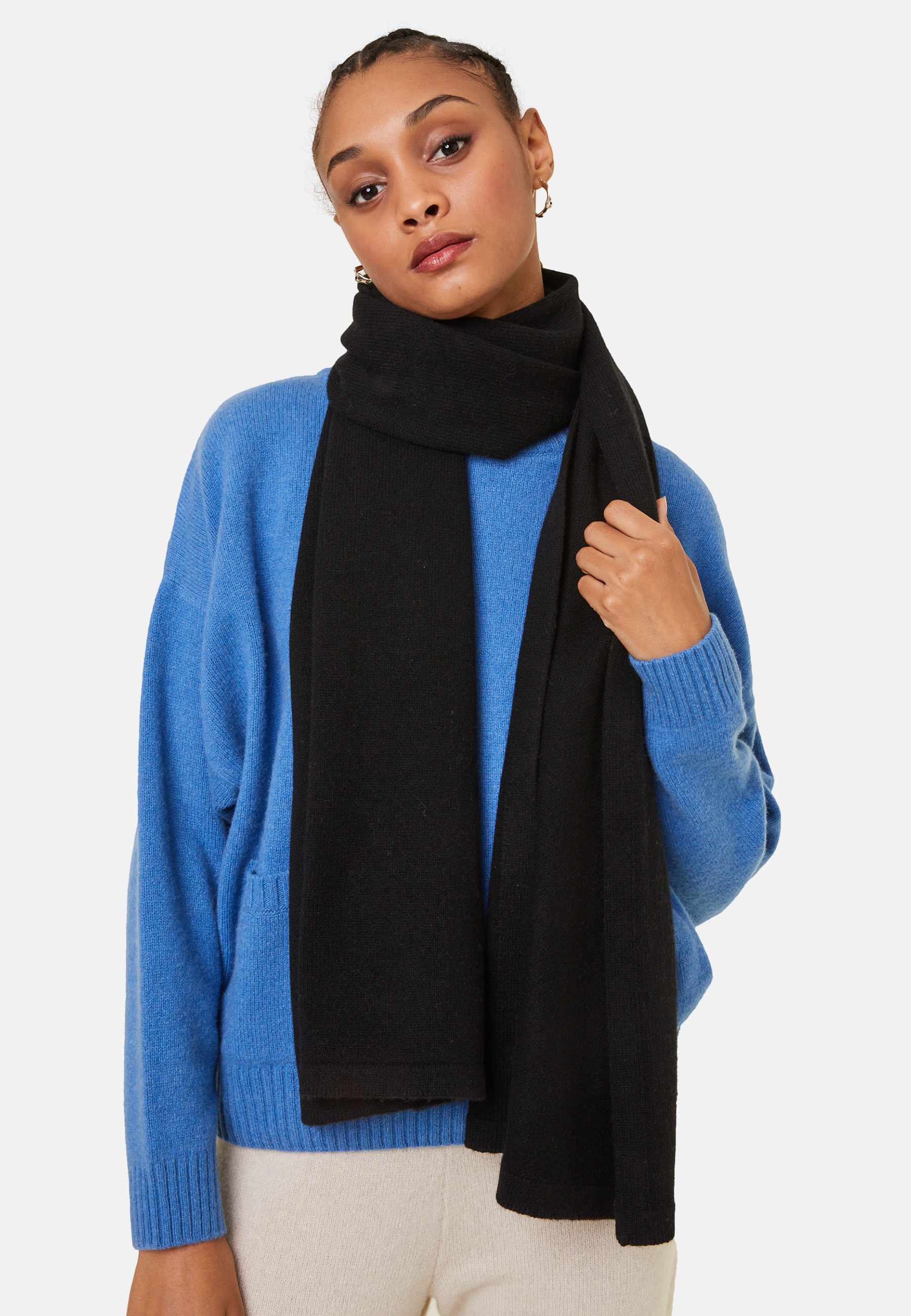 Unisex scarf in recycled cashmere and wool - Gabrias