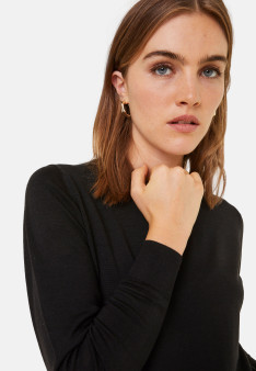 Pull col rond en laine mérinos - Asena