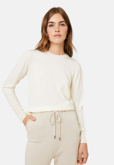 Pull col rond en laine mérinos - Asena