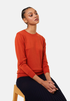 Merino wool round neck sweater - Asena