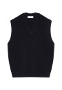 Sleeveless V-neck sweater in merino wool - Felipe