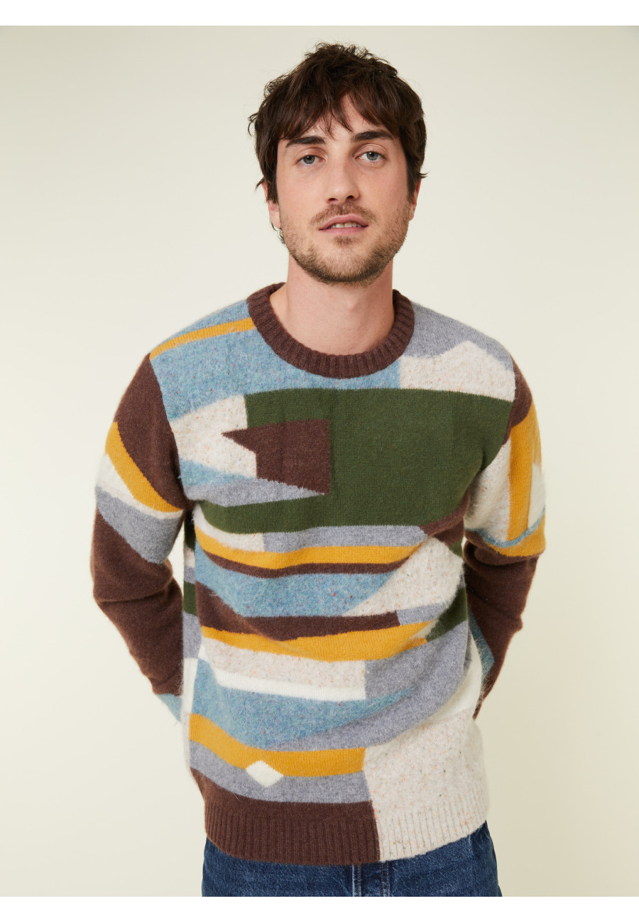 Suéter de cashmere com gola redonda Superbowl - Florian