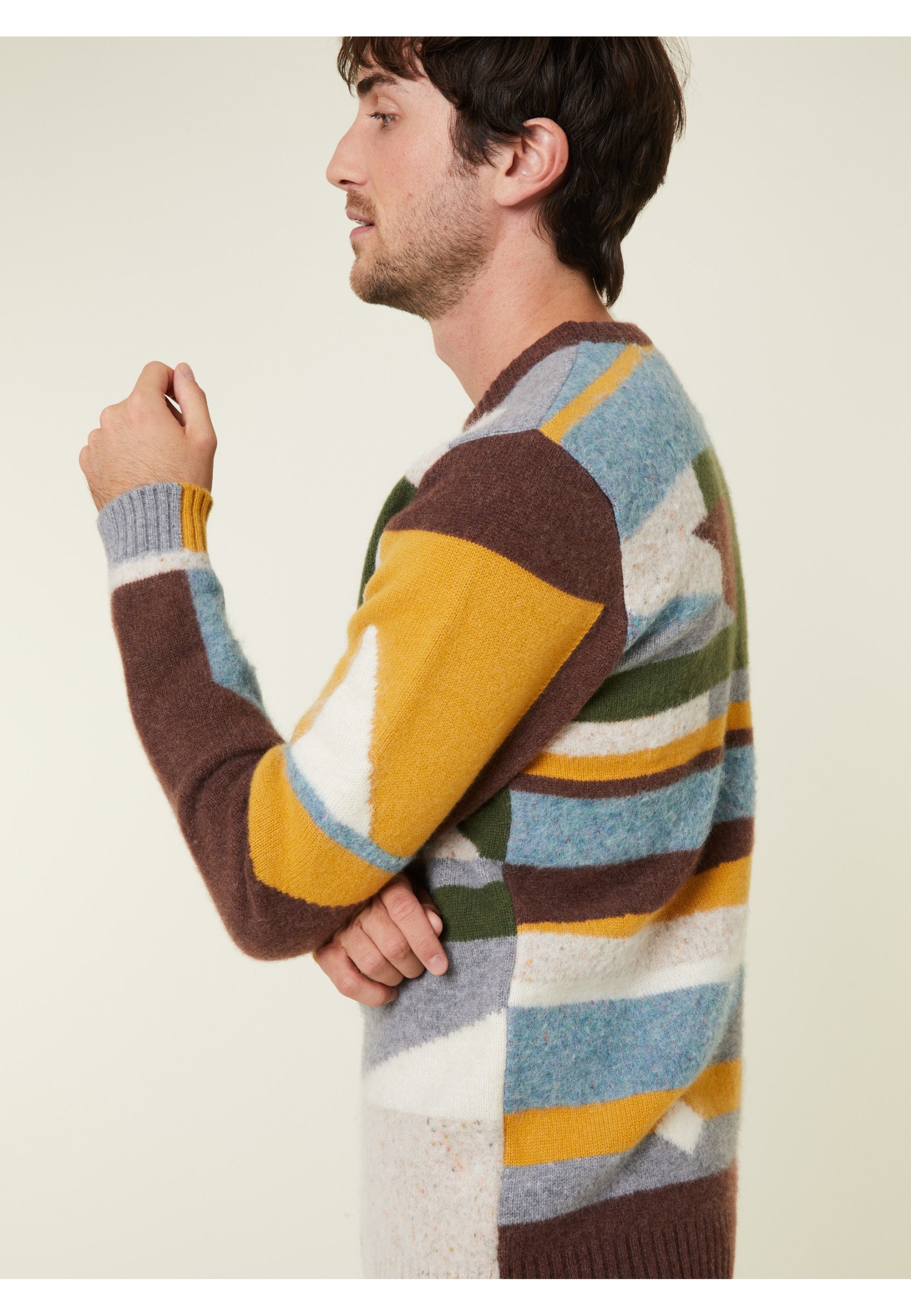 Superbowl round neck cashmere sweater - Florian