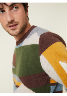 Superbowl round neck cashmere sweater - Florian