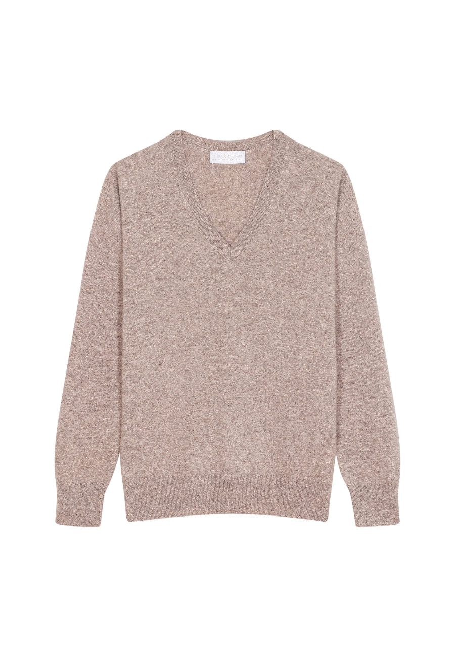Suéter de cashmere com decote em V - Abel