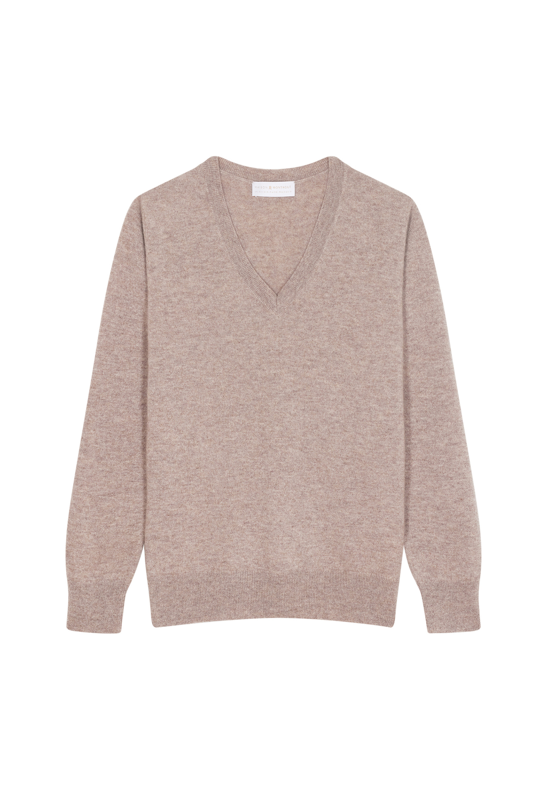 Pull col V en cachemire - Abel 7852 celadon - 94 Vert amande