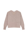 Short cashmere sweater with pocket - Balba