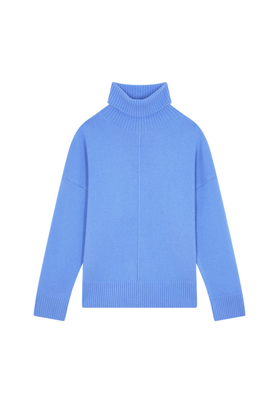 Turtleneck sweater with cashmere slits - Adena