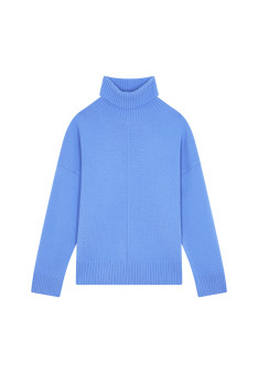 Turtleneck sweater with cashmere slits - Adena