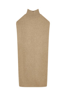 Sleeveless high neck tunic in wool and cashmere - Garance