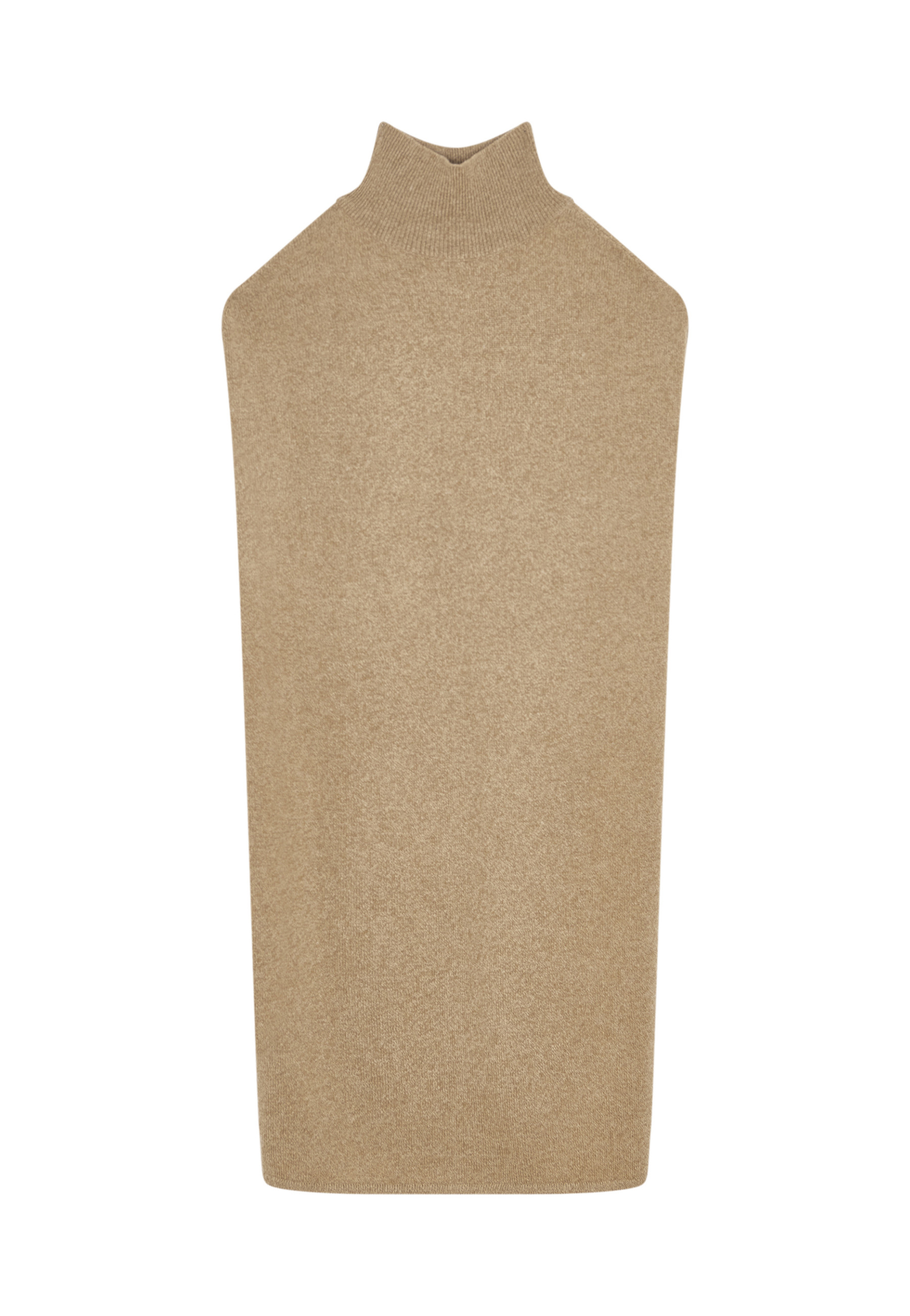 Sleeveless high neck tunic in wool and cashmere - Garance