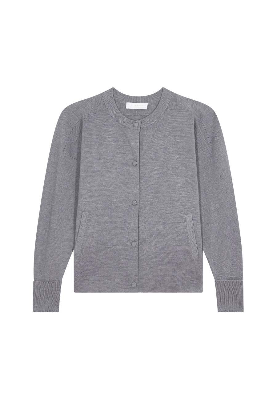 Buttoned jacket with pockets in merino wool - Gaspard