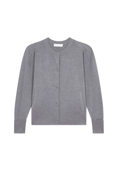 Buttoned jacket with pockets in merino wool - Gaspard
