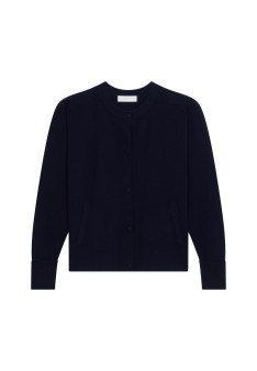 Veste boutonnée à poches en laine mérinos - Gaspard