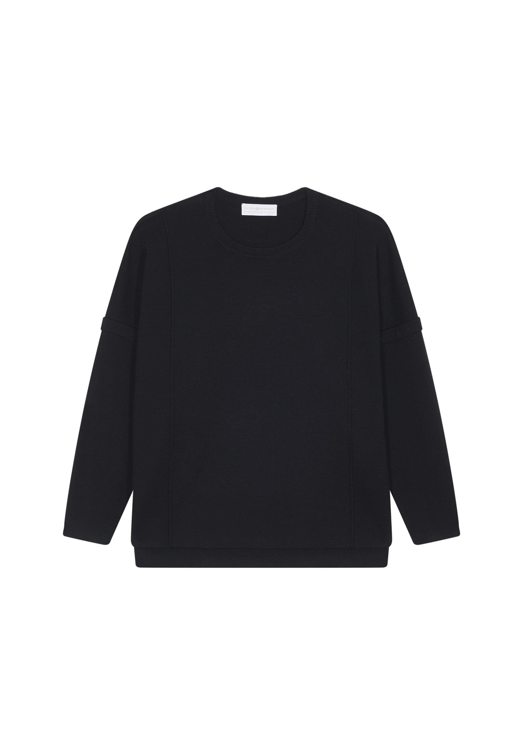 Loose-fit round-neck sweater in merino wool - Guerande