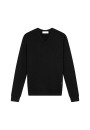 V-neck sweater with logo in merino wool - Elmo
