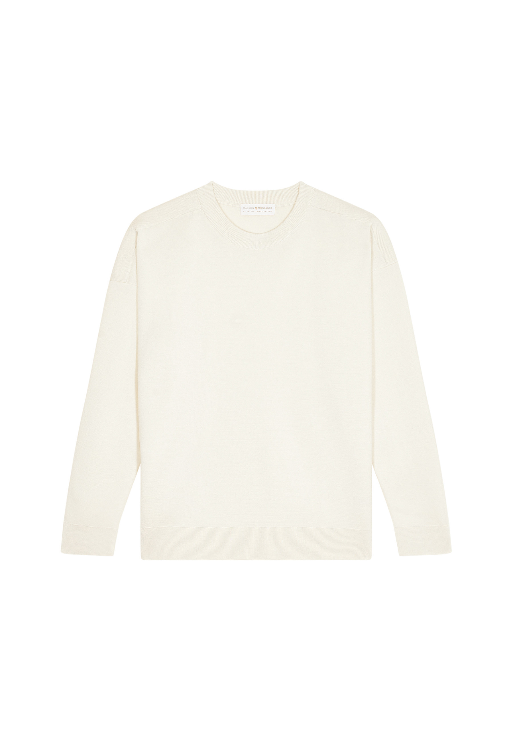 Loose-fit round-neck sweater in merino wool - Felix