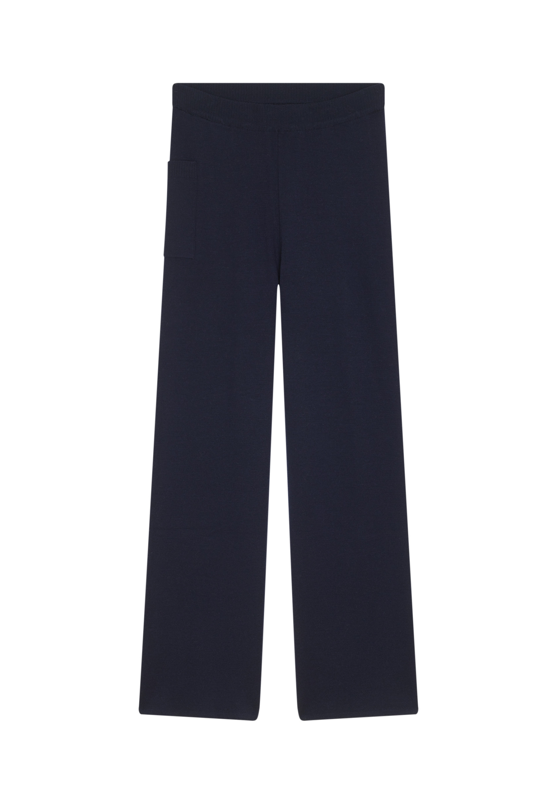 Pantalon à poches en laine mérinos - Gaetane 7841 saphir - 03 Bleu foncé