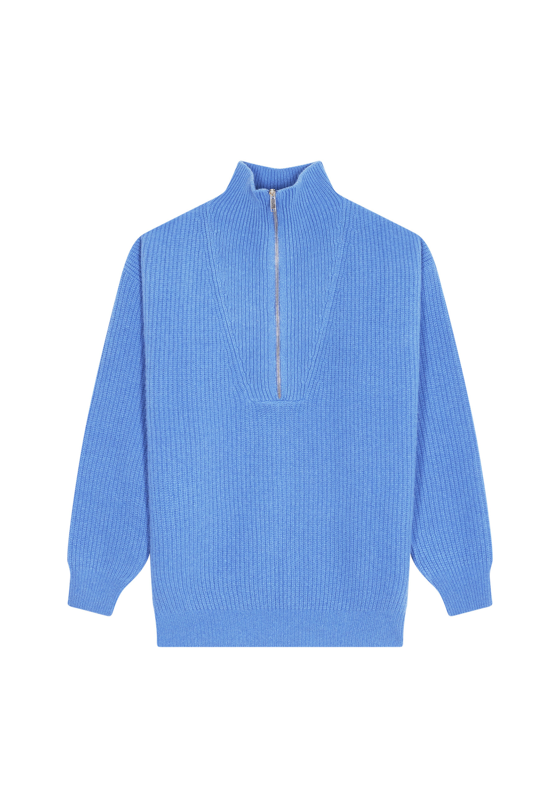 Recycled Wool and Cashmere Beaded Trucker Neck Sweater - English