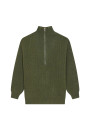 Recycled Wool and Cashmere Beaded Trucker Neck Sweater - English