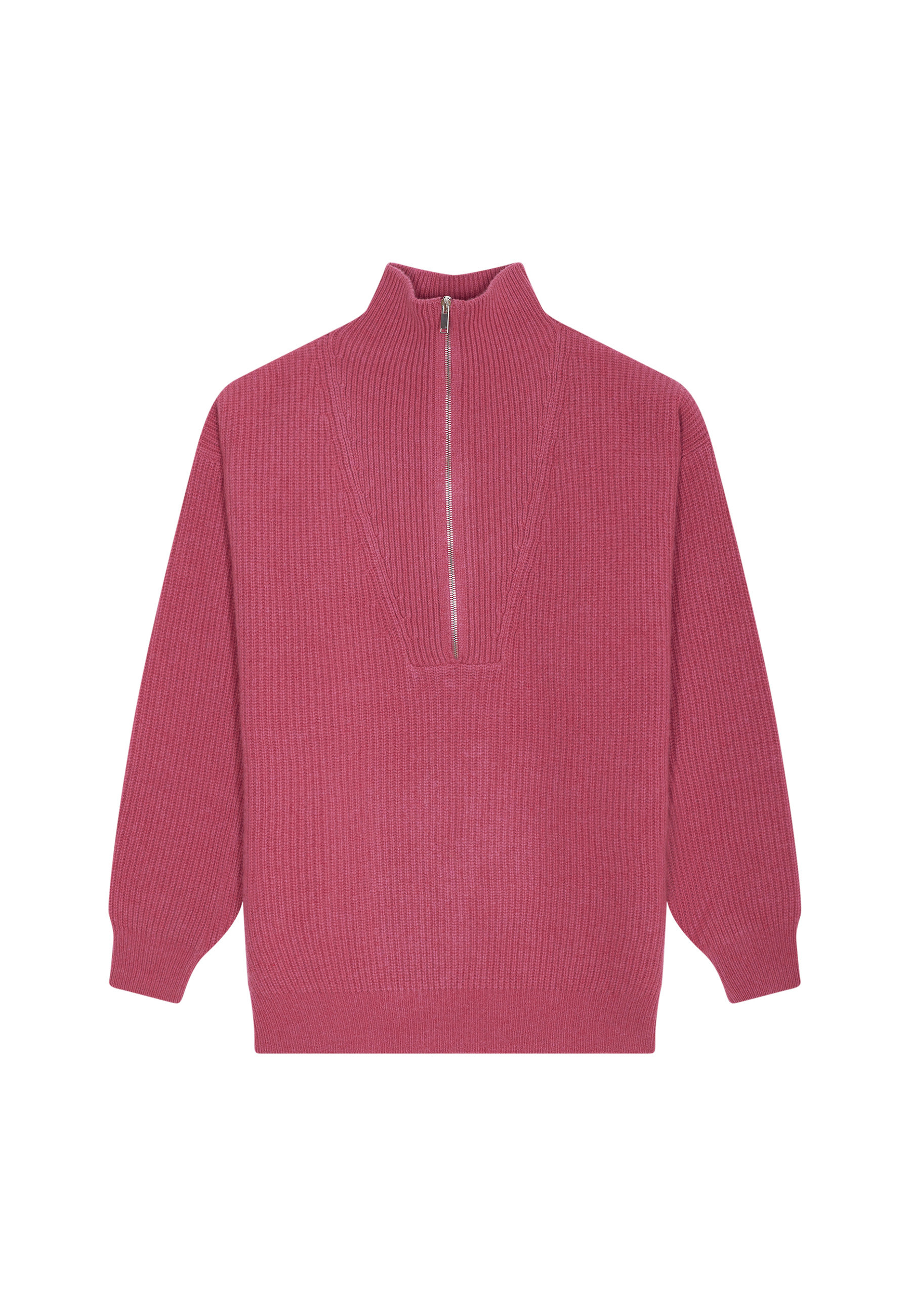 Recycled Wool and Cashmere Beaded Trucker Neck Sweater - English