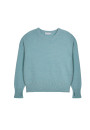 Wool and cashmere mitten-sleeved round-neck sweater - Gemma