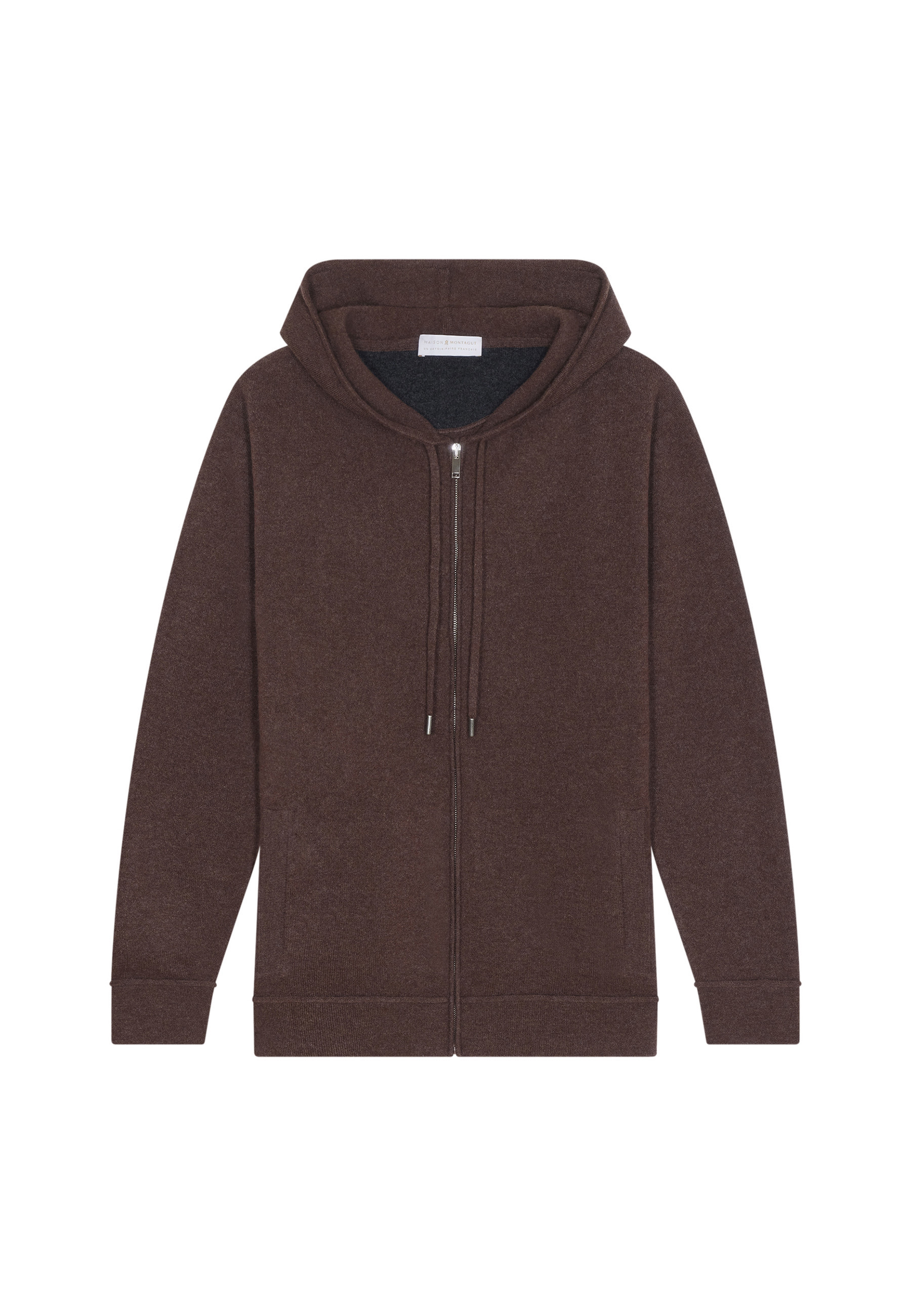 Gilet zippé à capuche en cachemire - Bradley